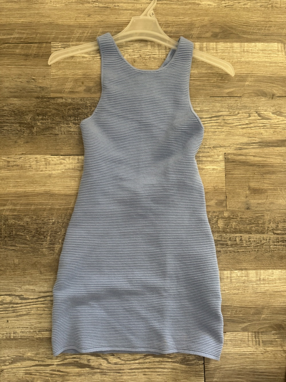 NEW Abercrombie & Fitch Lavender Ribbed Sleeveless Mini Dress
